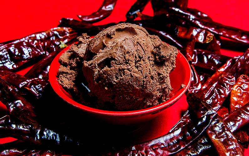 chilli chocolate ice cream - cooking at home is fun