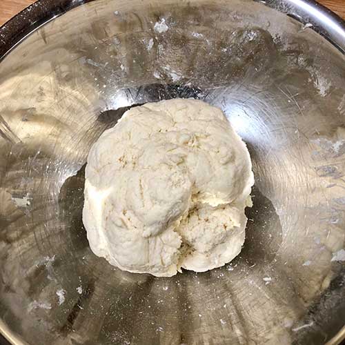 The dough is formed - cooking at home is fun